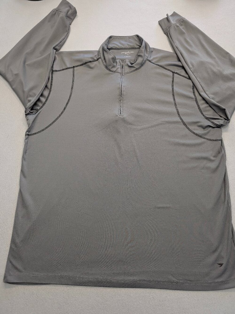 Tommy Armour Dri-Logic Gray Quarter Zip Pullover XL